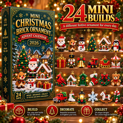 ⏳ 🎄 24-Day Mini Christmas Ornament Advent Calendar 🧱