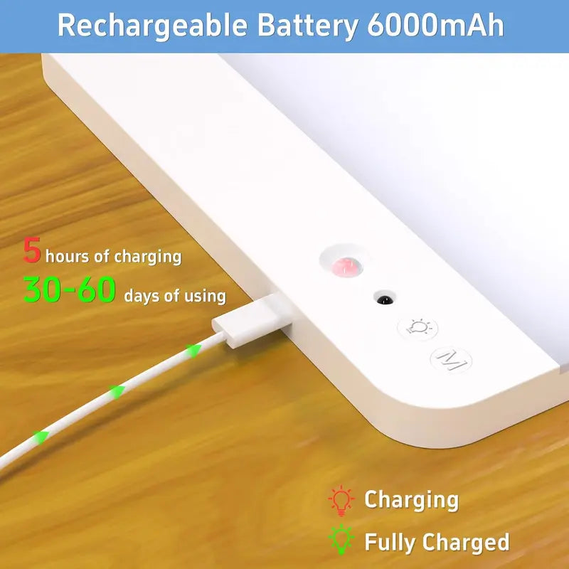 💡 Rechargeable Motion Sensor Ceiling Light – No Wiring, Dimmable & Remote Controlled - image 3