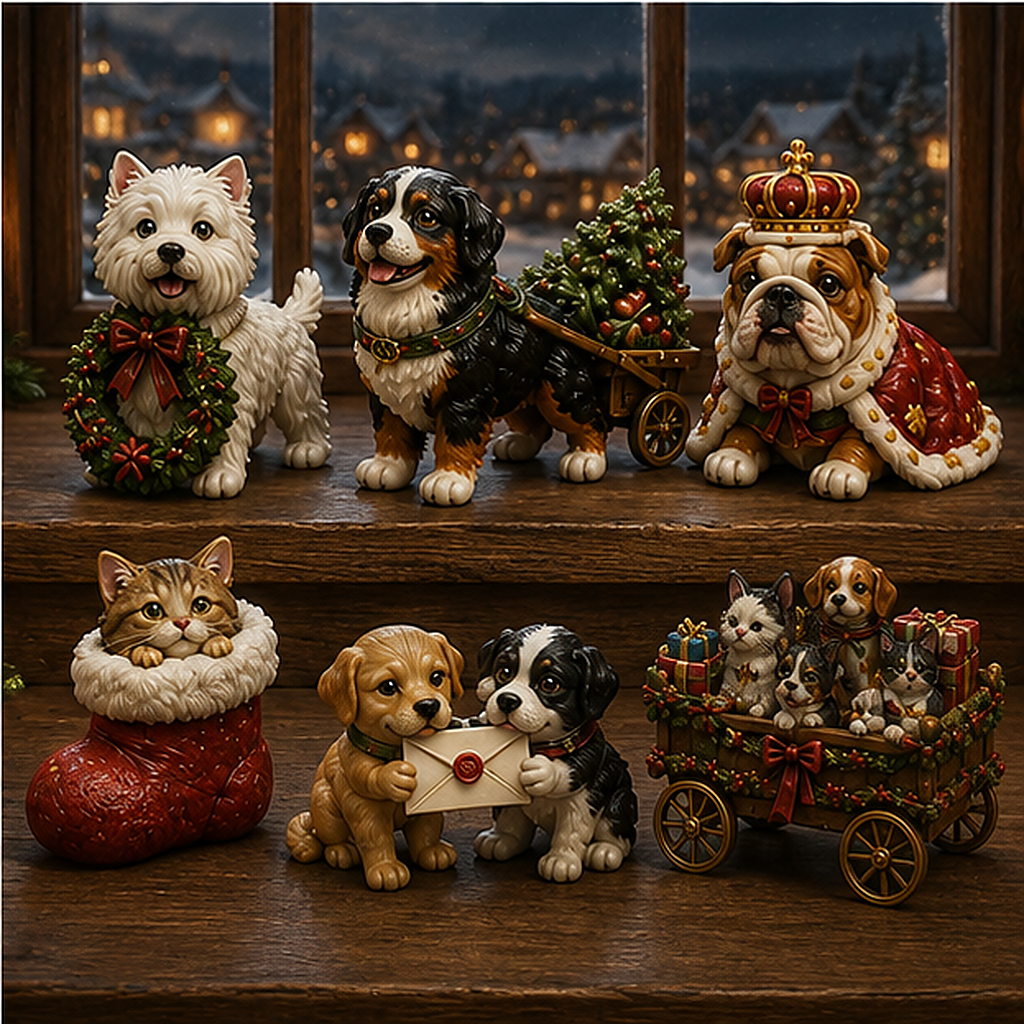 24 Days of Christmas Pet Parade Advent Calendar – 24 Unique Holiday Pet Miniatures
