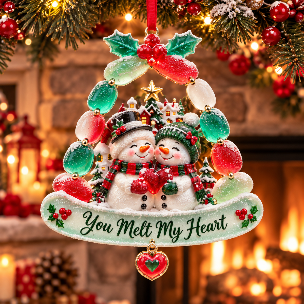 2026 "Love Story" Series Santa Claus Christmas Ornaments—Five Heartwarming Designs Created Especially for Couples and Loved Ones
