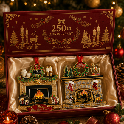 🔥Last 50pcs✨⏰ Limited anniversary edition✨Christmas fireplace decorations