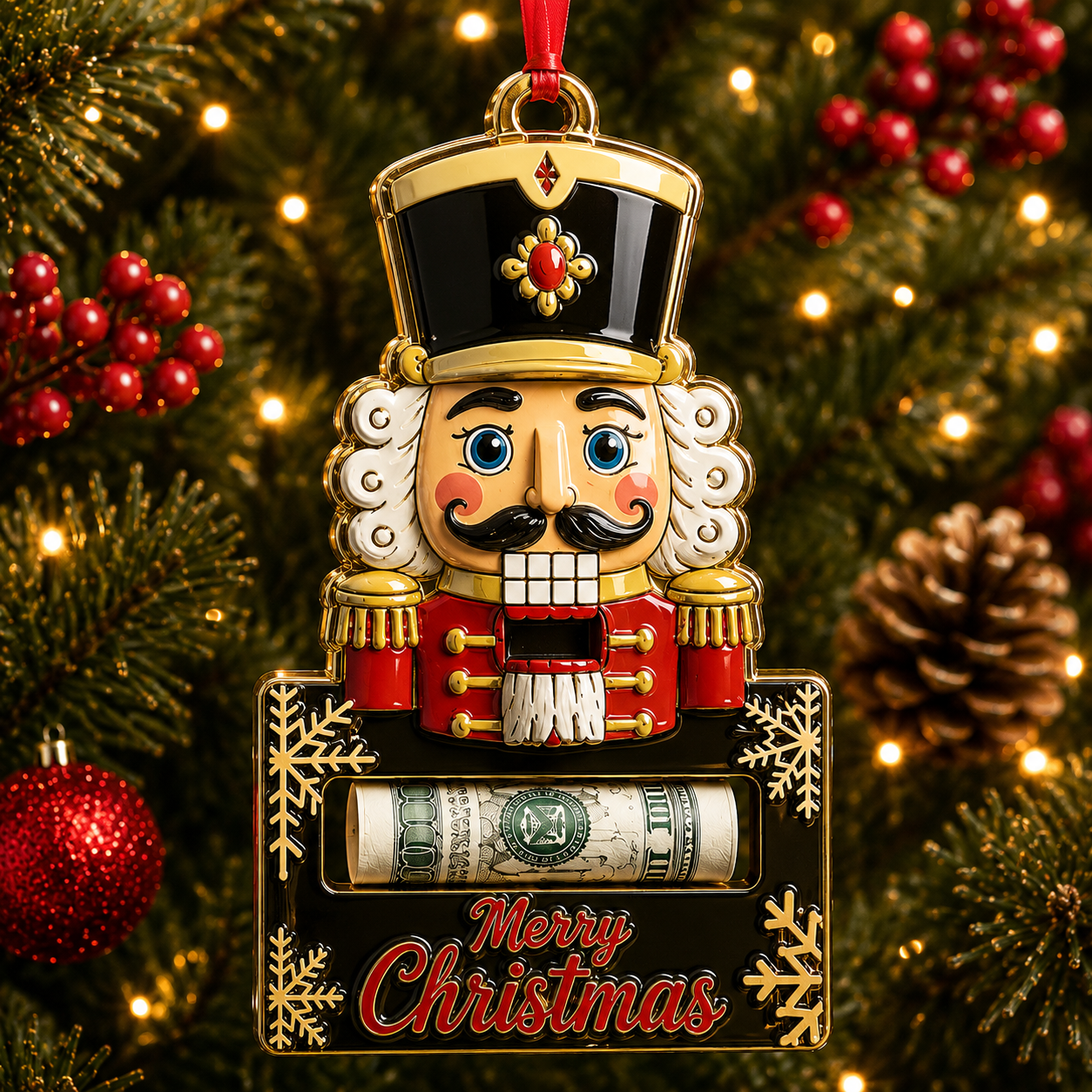 🔥Last 50pcs✨⏰ Limited anniversary edition✨Christmas Cash Holder Ornament