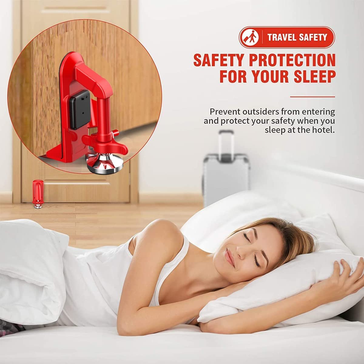 Portable Door Security Lock, Door Jammer - image 2