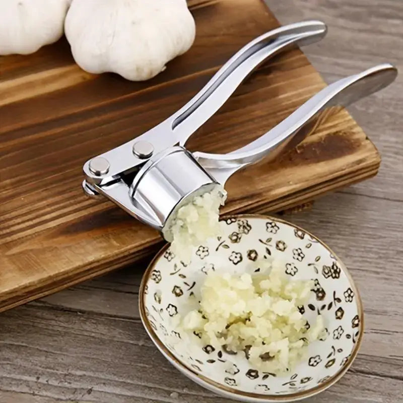 Stainless Steel Garlic Press, Heavy Duty Manual Garlic Crusher Tool🧄 - image 10