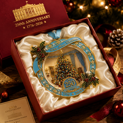 ✨250th Anniversary View of the Christmas tree in the White House bedroom