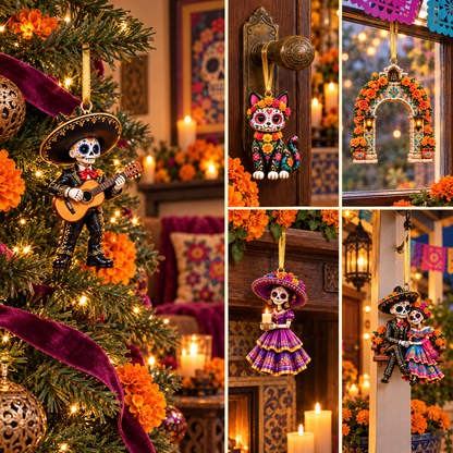 2026 Día de Muertos Ornaments – Folk Art Keepsake Collection Celebrating Love & Remembrance