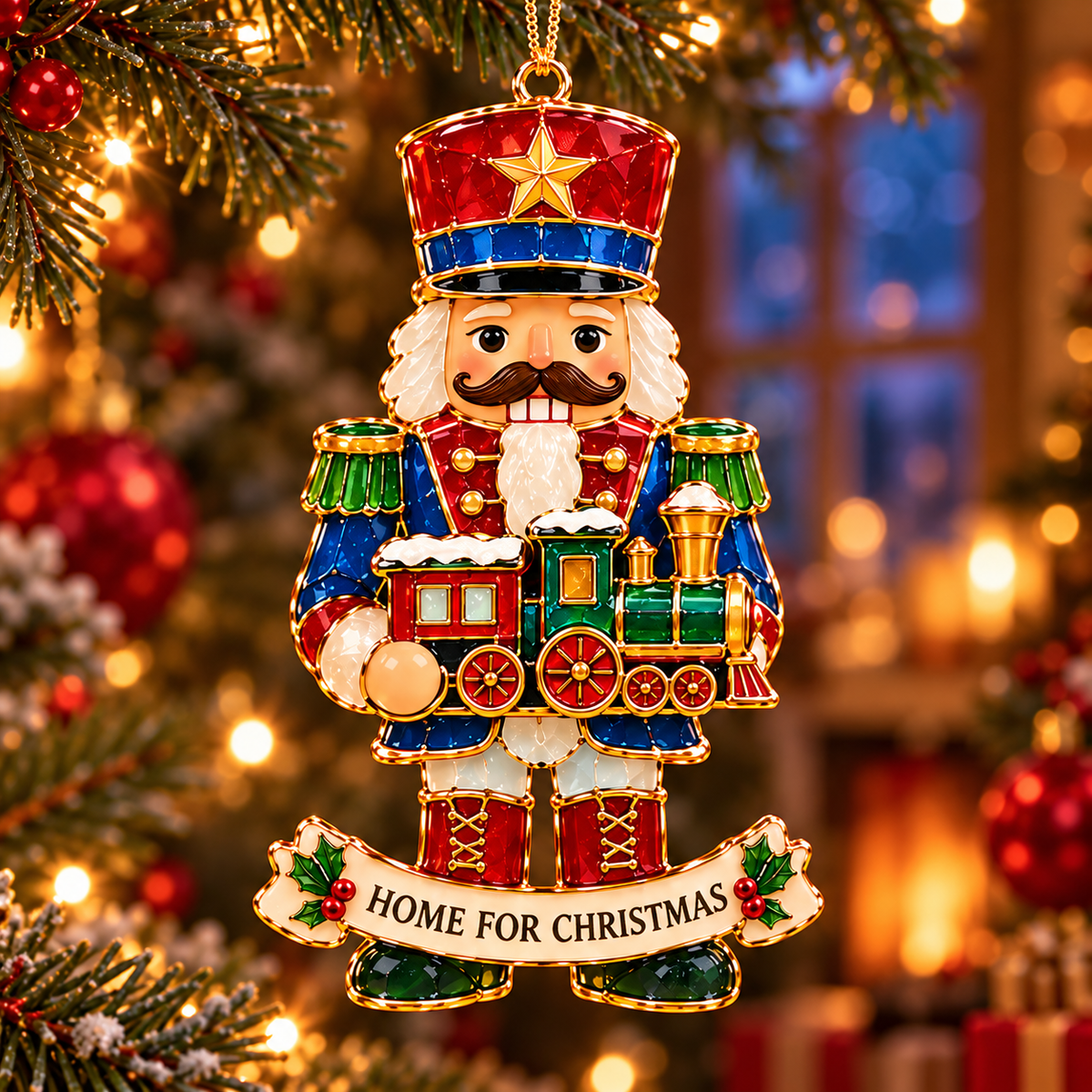 2026 Nutcracker Christmas Ornament Collection – 6 Festive Designs with Golden Details & Heartfelt Wishes