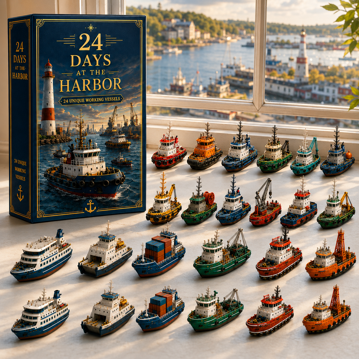 24 Days at the Harbor – 24 Unique Working Vessels 24-Day Countdown Calendar
