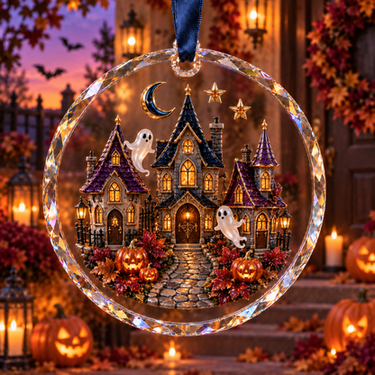 2026 Enchanted Halloween Hanging Ornaments – 8 Whimsical Designs with Ghosts, Black Cats & Moonlit Magic