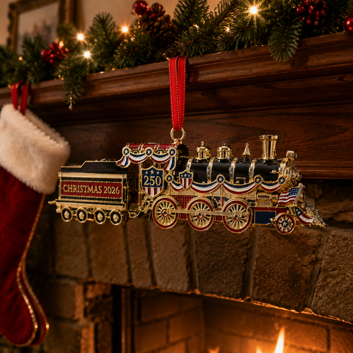 ✨250th Anniversary Edition Christmas Train Ornament