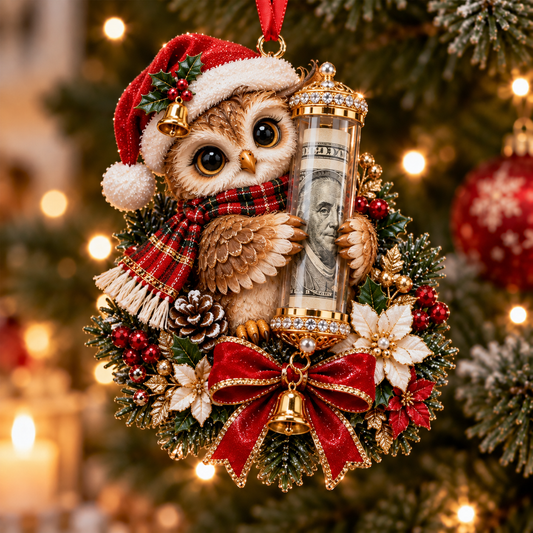 🎁Christmas Cute Animal Cash Gift Ornament – Holiday Tree Decoration🎄💵 - image 1
