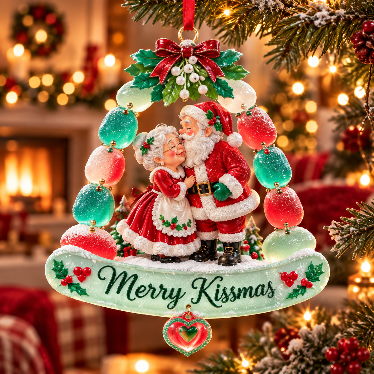 2026 "Love Story" Series Santa Claus Christmas Ornaments—Five Heartwarming Designs Created Especially for Couples and Loved Ones