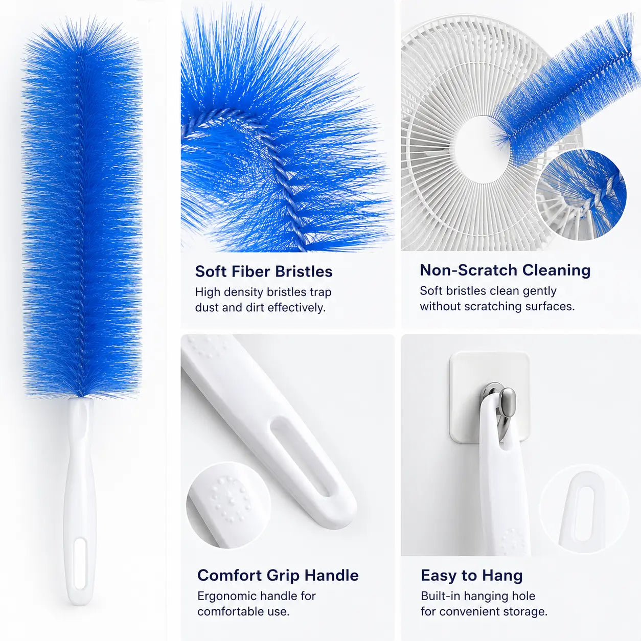 2 Counts Bendable Microfiber Head,Reusable Dust Remover💨 - image 5