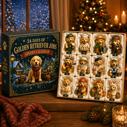 Golden Retriever Jobs Advent Calendar 2026 – 24 Days of Adorable Career-Themed Golden Retriever Miniatures & Christmas Surprises