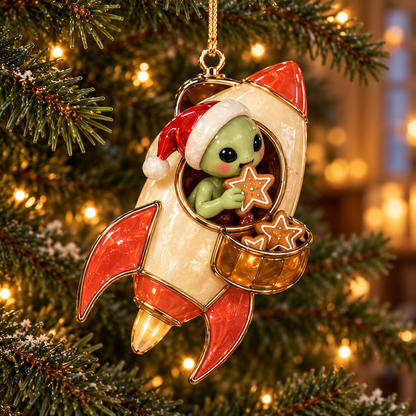 Cosmic Christmas Alien Ornaments – 6 Whimsical Holiday Designs