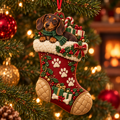2026 Christmas Storybook Stocking Ornaments – 6-Piece Vintage  Holiday Collection