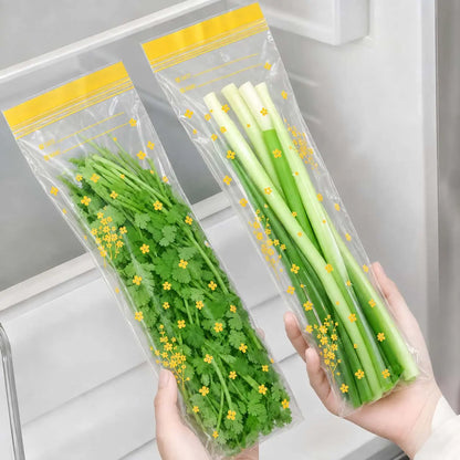 15PCS Thick Double Seal Food Storage Bags, Reusable Self-Sealing Pouches 🥡 - image 3