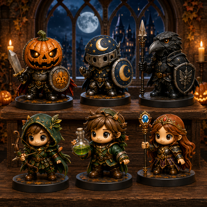 🎃 24-Day Halloween Advent Calendar – 24 Nights of Pumpkin Knights, Cute Dragons & Magical Kingdom Surprises