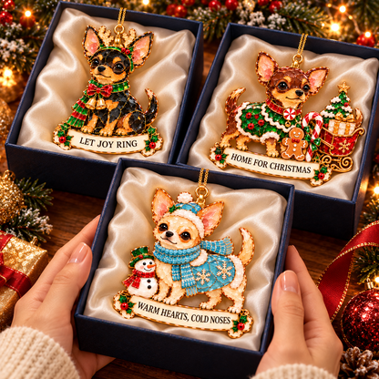 Chihuahua Christmas Ornaments 🎄🐶 | 6 Festive Designs