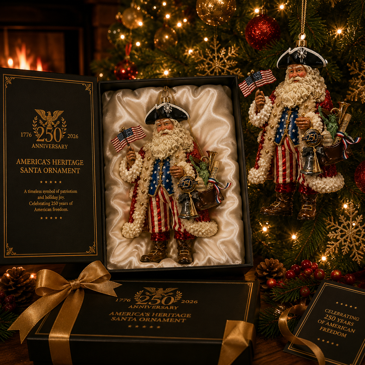 ✨250th Anniversary Santa Claus Christmas Tree Ornament