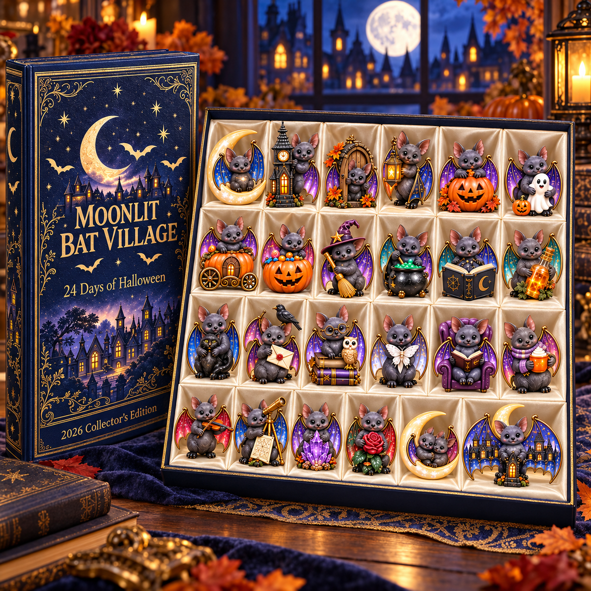 2026 Moonlit Bat Village Halloween Advent Calendar – 24 Unique  Bat Collectibles in a Deluxe Gift Box