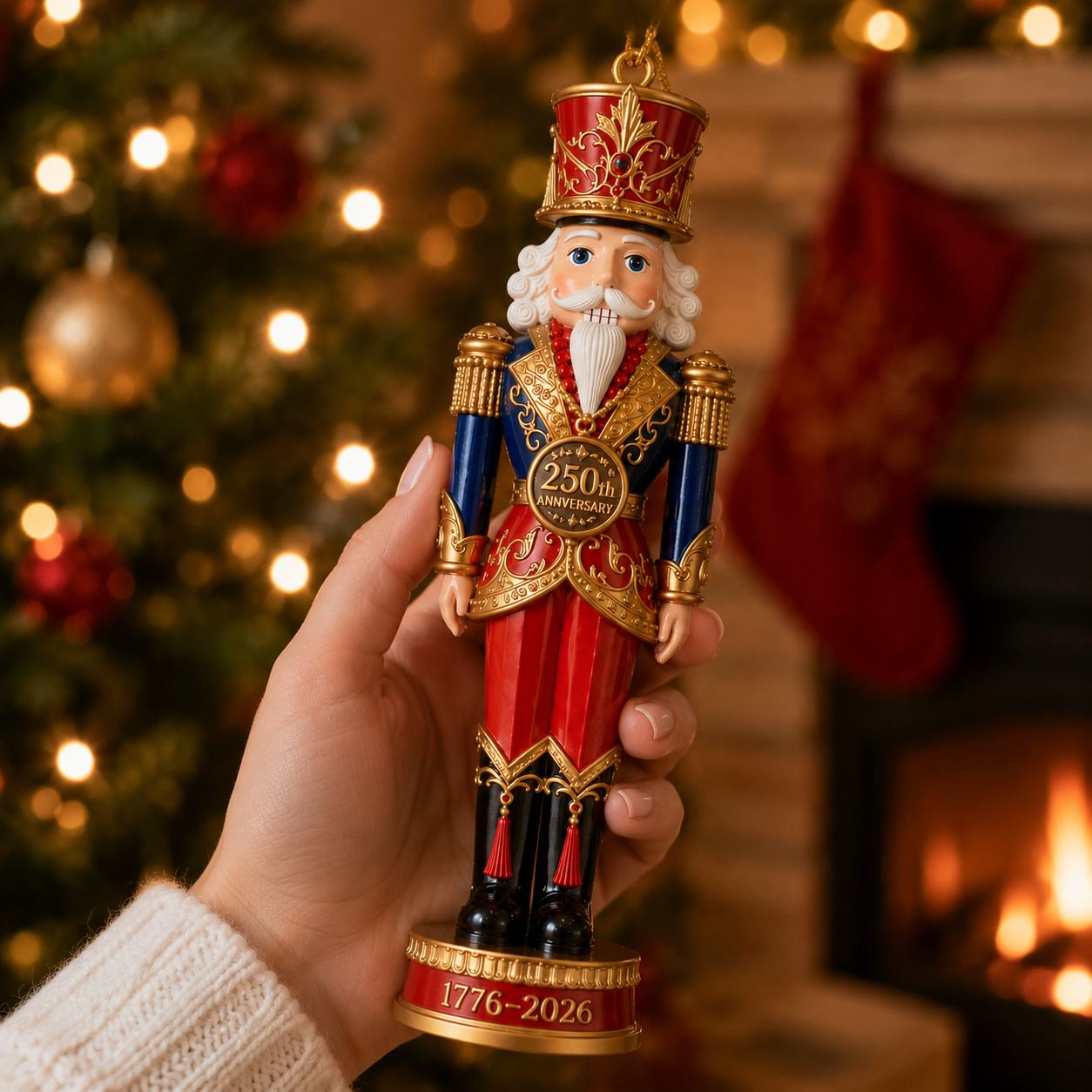 🔥Last 80 pcs✨⏰ Limited anniversary edition✨2026 America 250th Anniversary Heritage Nutcracker Ornament