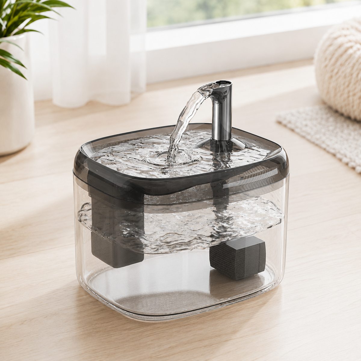 1.5L USB Automatic Cat Water Fountain with Filter for Cats and Small Dogs - image 12