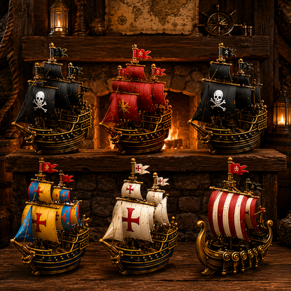 ⚓Pirate Ship Legends Advent Calendar 2026 – 24 Days of High Seas Adventure, Collector-Grade Miniature Ships, Acrylic Charms Blind Box