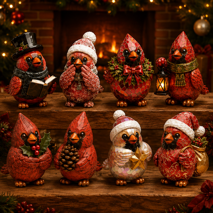 🔥Last 50 pcs✨⏰Last day 50% off🔥✨24-Day Advent Calendar - cardinal Christmas ornaments