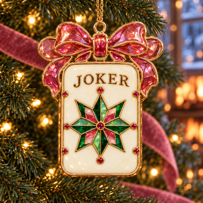 Merry Mahjong Christmas Ornaments – 6-Piece Holiday Gift Set for Mahjong Lovers