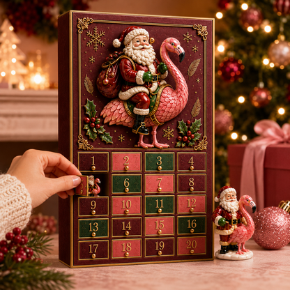 🦩2026 Santa Flamingo Christmas Advent Calendar