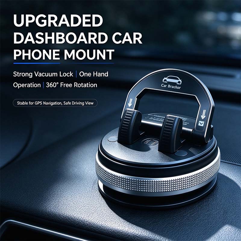 Car Phone Holder 360 Degree Rotation, Suitable for Car Navigation In-Car Dashboard 📱