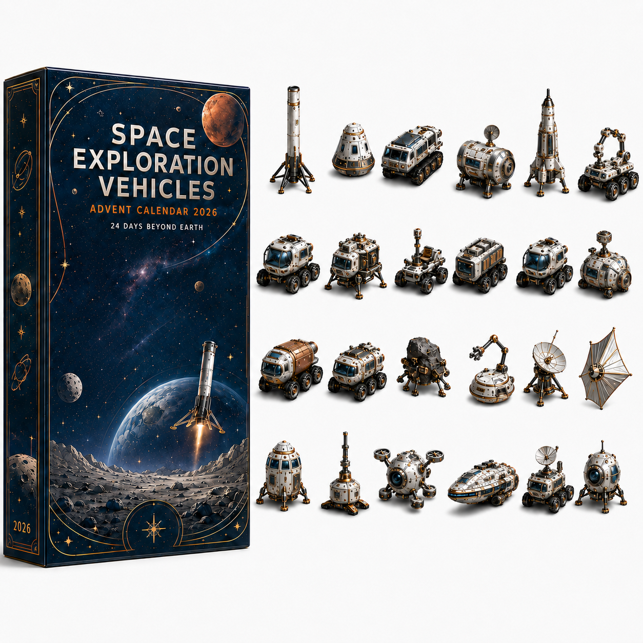 🚀Space Exploration Vehicles Advent Calendar 2026 – 24 Days of Cosmic Discovery,