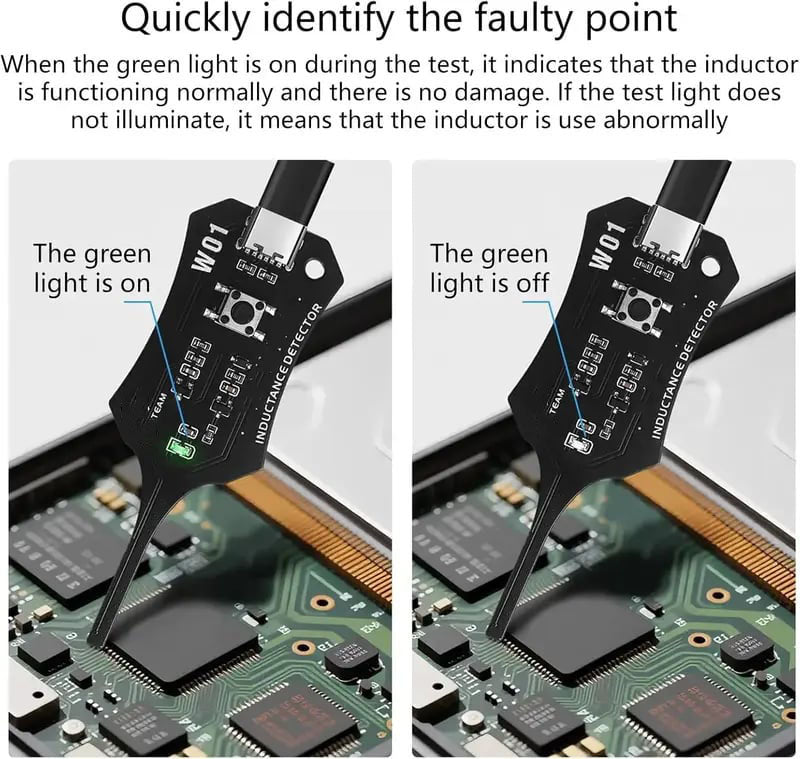Type-C Inductance Tester Motherboard Coil Tester, Electronic Circuit Board Inductor Detector - image 4