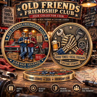 Old Friends Friendship Club 2026 – 4-Piece Collector Coin Set | Four Stories, One Lifelong Friendship