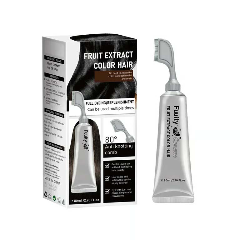 Botanical Fruit Essence Hair Dye Cream Nourishing Gray Coverage - image 11