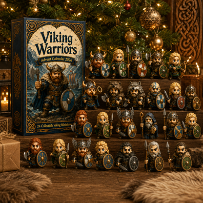 Viking Warriors Advent Calendar 2026 – 24 Collectible Norse Warrior Miniatures