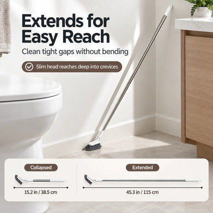 Adjustable Length Stainless Steel Telescopic Long Handle Crevice Cleaning Brush 🧹 - image 5