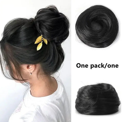 Synthetic Messy Bun Hair Piece for Women, Curly Updo Scrunchie Extension for Instant Volume and a High Crown💇‍♀️ - image 3