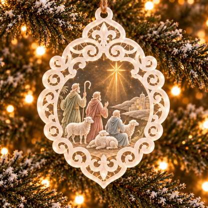 6-Piece Nativity Christmas Ornament Collection – Elegant  Holy Family, Guardian Angels, Three Wise Men & Bethlehem Scene Ornaments | Religious Christmas Tree Decorations & Christian Keepsake Gifts