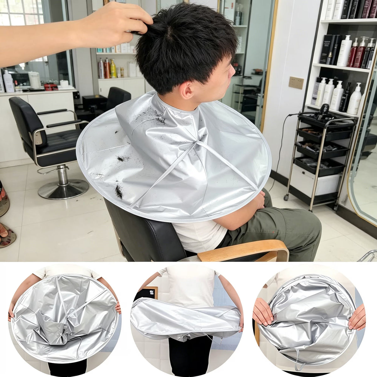 2026 New Diy Hair Cutting Cloak Umbrella Cape✨ - image 2