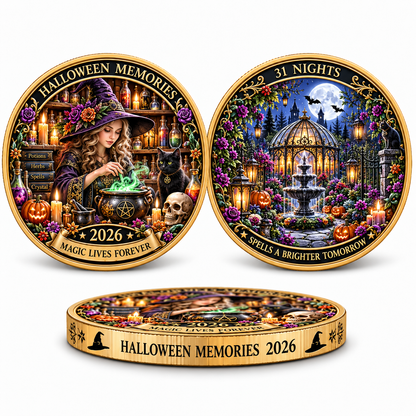 2026 "Halloween Memories" — A double-sided "Halloween Night of the 31st" commemorative coin, crafted especially for Halloween enthusiasts.