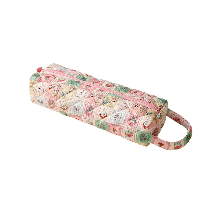 Quilted Multi‑Purpose Storage Bag, Portable Zipper Cosmetic Makeup Pouch with Handle 🧳 - image 13