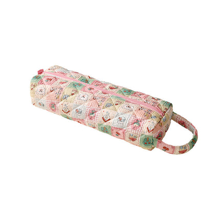 Quilted Multi‑Purpose Storage Bag, Portable Zipper Cosmetic Makeup Pouch with Handle 🧳 - image 13