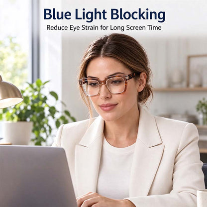 Unisex Progressive Multifocal Photochromic Reading Eyeglasses, UV-Protective Photochromic Lenses 👓