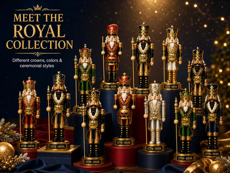 Collection of commemorative miniature nutcracker ornaments