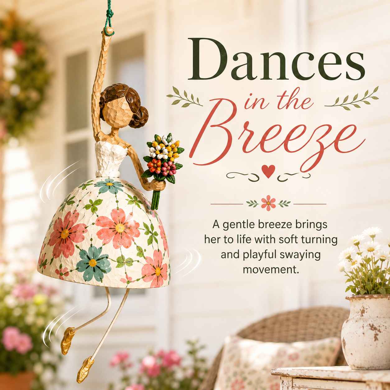 🌈Whimsical Dancing Lady Hanging Ornament - image 3
