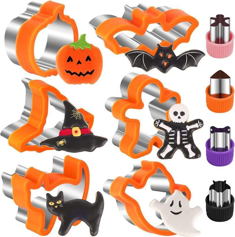 🎃 4-Piece Halloween Pancake Mold Set – Ghost, Bat, Pumpkin & Skull Silicone Breakfast Shapers - image 10