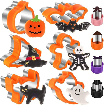 🎃 4-Piece Halloween Pancake Mold Set – Ghost, Bat, Pumpkin & Skull Silicone Breakfast Shapers - image 10