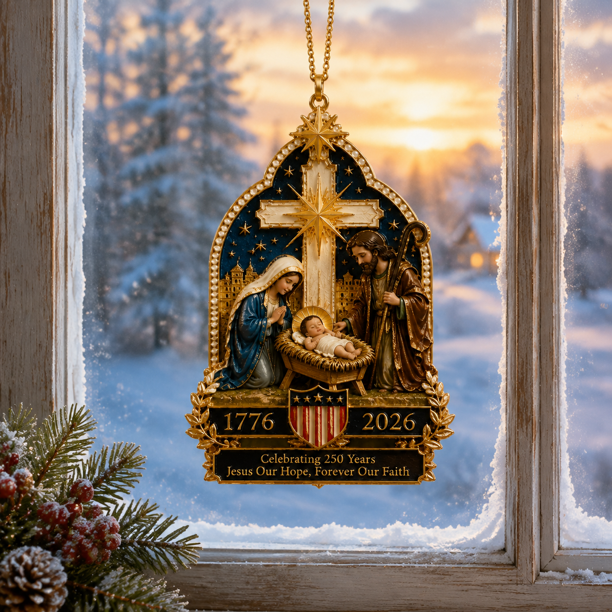 🔥Last 30pcs🔥✨Nativity scene Christmas tree ornament